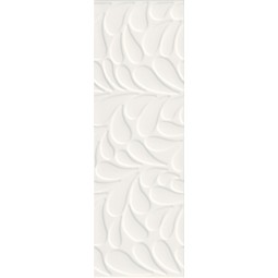 Плитка Meissen Moon Line, рельеф белый, 29x89
