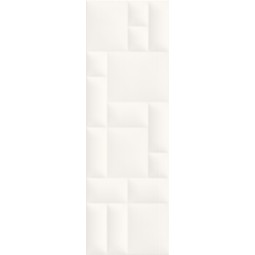 Плитка Meissen Pillow Game рельеф белый 29x89