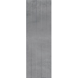 Плитка Meissen Concrete Stripes рельеф серый 29x89