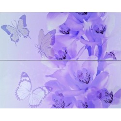Декор Mosplitka Панно Орхидея фиолет. 40х50