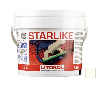 Затирка Litokol STARLIKE C.470 Bianco Assoluto/абсолютно белый эпоксидный состав (2,5кг)