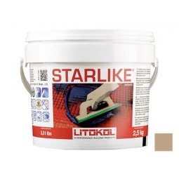 Затирка Litokol STARLIKE C.490 Tortora/серо-бежевый эпоксидный состав (2,5кг)