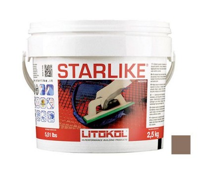 Затирка Litokol STARLIKE C.300 Pietra DAssisi/коричневый эпоксидный состав (2,5кг)