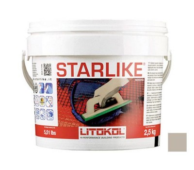 Затирка Litokol STARLIKE C.220 Silver/светло-серый эпоксидный состав (2,5кг)