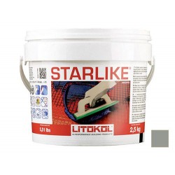 Затирка Litokol STARLIKE C.480 Ardesia/серебристо-серый эпоксидный состав (2,5кг)