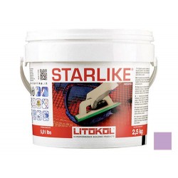 Затирка Litokol STARLIKE C.380 Lila/сиреневый эпоксидный состав (2,5кг)