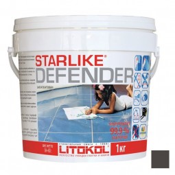 Затирка Litokol STARLIKE Defender C.240 Antracite/черный затирка антибактериальная (1кг)
