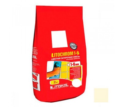 Затирка Litokol LITOCHROM 1-6 С.480 ваниль (2 кг)