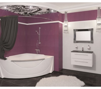 Акриловая ванна 1MarKa Grand Luxe 155x155 см (ванна, рама, панель)