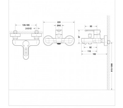 Душевой комплект Bravat Stream-D F00311C
