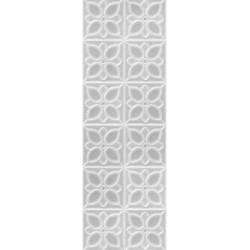 Плитка Meissen Lissabon рельеф квадраты серый 25х75