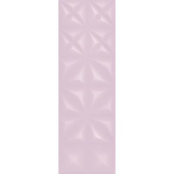 Плитка Cersanit Lila рельеф розовый 25х75