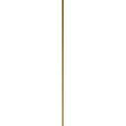 Бордюр Cersanit Спецэлемент металлический: Metallic декорированный золотистый 1х60