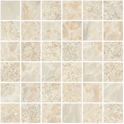 Мозаика Vitra Marble-Stone Кремовый Матовый-Лаппато Ректификат (5х5) 30х30