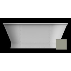 Акриловая ванна BelBagno BB35-CF36 168x78x65 см, серый матовый