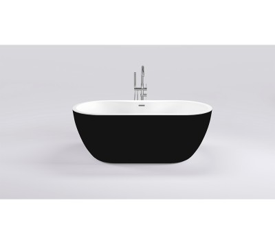 Акриловая ванна Black&White Swan SB111-Black, 180x75 см, черная