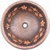 Раковина медная Bronze de Luxe R101 - Plum (сливовая) 42х42х15 см