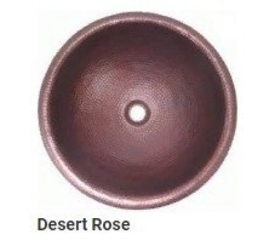Раковина медная Bronze de Luxe R101 - Desert Rose (пустынная роза) 42х42х15 см