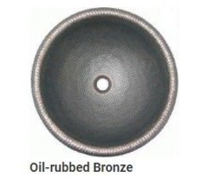 Раковина медная Bronze de Luxe R101 - Oil Rubbed Bronze (потертая бронза) 42х42х15 см