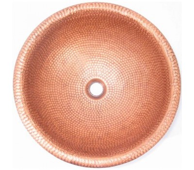 Раковина медная Bronze de Luxe R101 - Old Penny (медь с патиная) 42х42х15 см