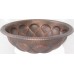 Раковина медная Bronze de Luxe R103 - Oil Rubbed Bronze (потертая бронза) 42х42х15 см