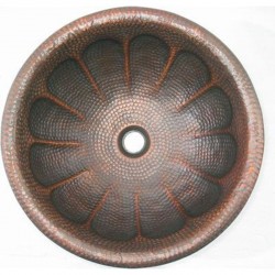Раковина медная Bronze de Luxe R110 - Plum (сливовая) 42х42х15 см