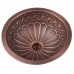 Раковина медная Bronze de Luxe R303 - Plum (сливовая) 42х42х15 см
