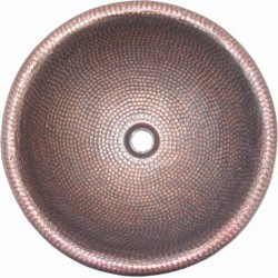 Раковина медная Bronze de Luxe R320 - Plum (сливовая) 42х42х15 см