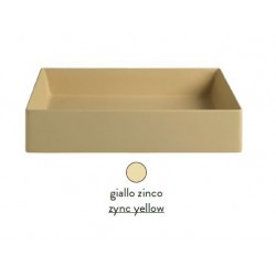 Раковина ArtCeram Scalino SCL001 12 00 накладная - giallo zinco (желтая цинк) 38х38х12 см