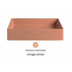 Раковина ArtCeram Scalino SCL001 13 00 накладная - arancio cammeo (оранжевая камео) 38х38х12 см