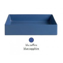 Раковина ArtCeram Scalino SCL001 16 00 накладная - blu zaffiro (синий сапфир) 38х38х12 см