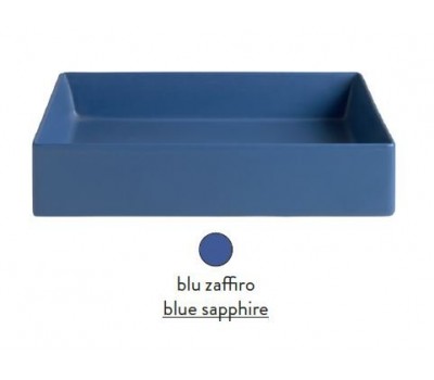 Раковина ArtCeram Scalino SCL003 16 00 накладная blu zaffiro (синий сапфир) 60х38х12 см