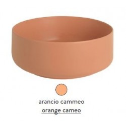 Раковина ArtCeram Cognac Countertop COL001 13 00 накладная - arancio cammeo (оранжевая камео) 42х42х16 см