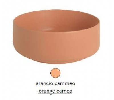 Раковина ArtCeram Cognac Countertop COL001 13 00 накладная - arancio cammeo (оранжевая камео) 42х42х16 см