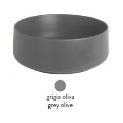 Раковина ArtCeram Cognac Countertop COL001 15 00 накладная - grigio olive (серая оливка) 42х42х16 см