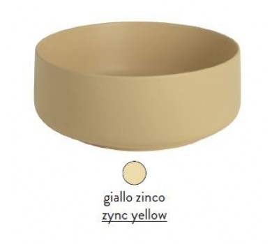 Раковина ArtCeram Cognac COL002 12 00 накладная - giallo zinco (желтая цинк) 48х48х13 см