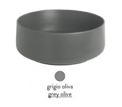 Раковина ArtCeram Cognac COL002 15 00 накладная - grigio olive (серая оливка) 48х48х13 см