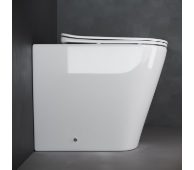 Унитаз приставной Ceramica Nova Highlight Rimless CN1812 36 x 56 x 42 см безободковый с сиденьем Soft Close