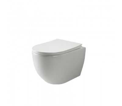 Унитаз подвесной Ceramica Nova Mia Rimless CN1805 сУльтра-тонким сиденьем SoftClose безободковый