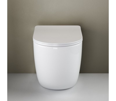 Унитаз приставной Ceramica Nova Mia Rimless CN1810 36 x 56 x 40 см безободковый с сиденьем Soft Close