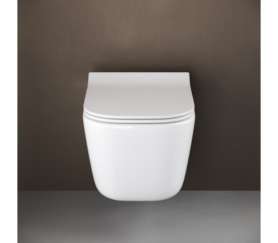 Унитаз подвесной Ceramica Nova New Day Rimless CN3005 35 x 51 x 36 см безободковый с сиденьем Soft Close