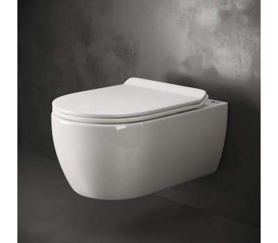 Унитаз подвесной Ceramica Nova Simple CN1302 с ультра-тонким сиденьем SoftClose