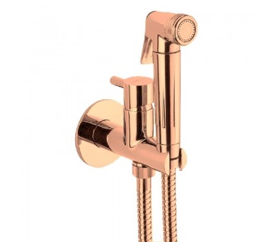 Гигиенический душ со смесителем Webert Elio EL870301980, metal, розовое золото