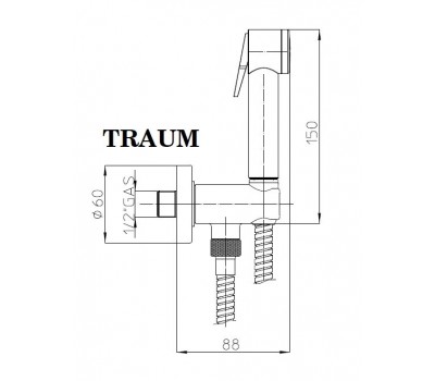 Гигиенический душ Sturm Traum LUX-TRAUM-BR бронза