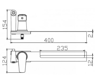 Гигиенический душ Orange Sofi M43-831cr, для установки на унитаз