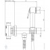 Гигиенический душ со смесителем Bossini Paloma Brass E37015B.073, черный