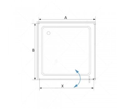 Душевой уголок RGW SV-35-B 06323588-14 80x80 см квадратный стекло прозрачное черный