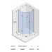 Душевой уголок пятиугольный Riho Polar P301 90x90 см