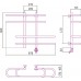 Полотенцесушитель электрический Сунержа Фурор 60 x 90 см, ТЭН слева/справа, хром