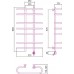 Полотенцесушитель электрический Сунержа Фурор 100 x 60 см, 00-0510-1060, ТЭН слева, хром
